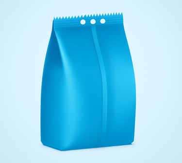 6 Side seal Center seal Guzzet With Hole Pouch 