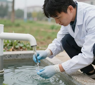 imagem de coleta e analise de agua poço artesiano artzian poços artesianos