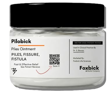 Pilobick Ayurvedic piles ointment for piles, fissure and fistula by Foxbick
