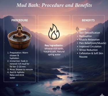 What is mud bath procedure and benefits
