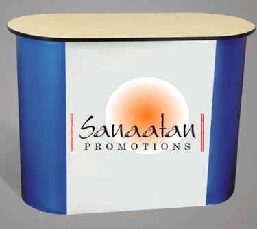 Magnetic Popup Curved Reception Table