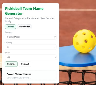 pickleball ball and paddle
