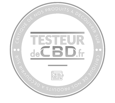badge testeurdecbd.fr avec lien de redirection