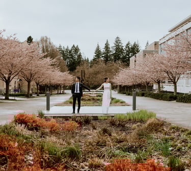 UBC wedding photography photoshoot cherry blossoms