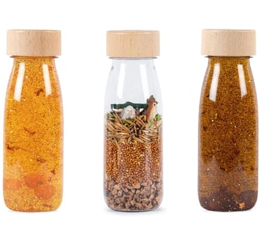 3 bouteilles sensorielles Woodland