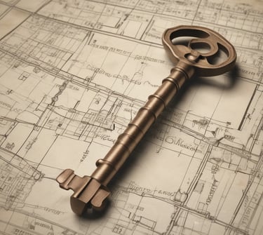 llave sobre un plano