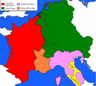carolingiens, traité, Ribemont