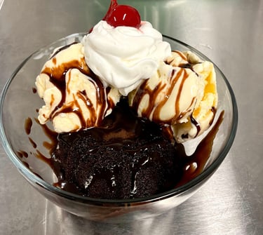 dessert at the rustic spoon restaurant