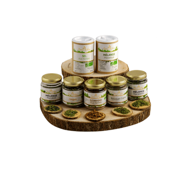 Tartinades, sel, mélange pour poisson Essence de Fleurs