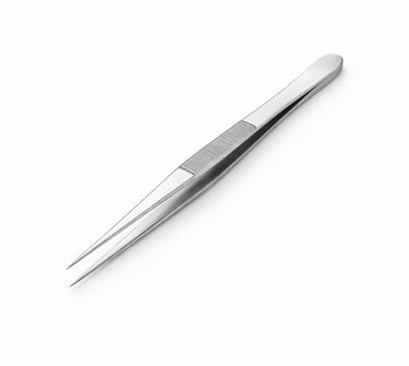 stainless steel dissecting forceps instrument CE certified for tissue handling and separation.