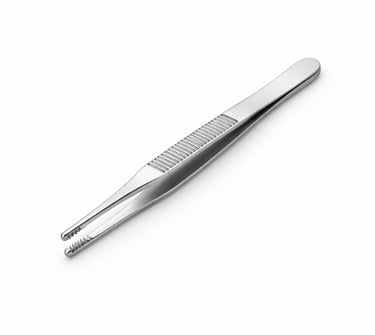 stainless steel Ferris Smith tissue forceps instrument CE certified for heavy tissue grasping.