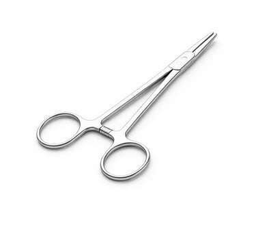 stainless steel Olsen Hegar needle holder instrument CE certified for needle holding with scissors.