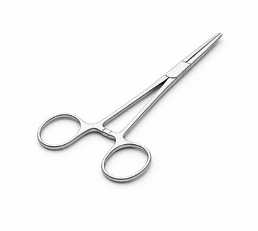 stainless steel Rochester Pean forceps instrument CE certified for heavy vessel clamping.