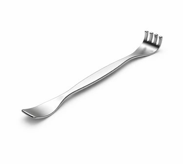 stainless steel Senn retractor instrument CE certified for superficial tissue retraction.