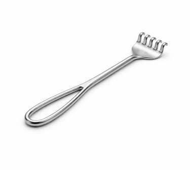 stainless steel Volkmann retractor instrument CE certified for rake style tissue retraction.