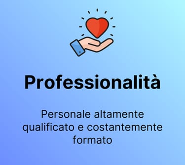 grafica "Professionalità", personale qualificato