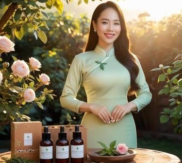 cô gái xinh đẹp nhờ dưỡng da thiên nhiên