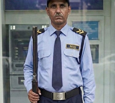 NSU licensed gunmen at SBI atm