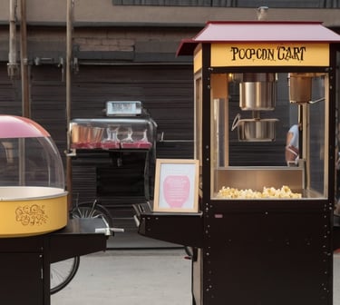 popcorn, cotton candy, waffle, crepe, ice cream service in kl penang selangor johor melaka ipoh