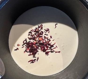 ganache montee a l'hibiscus