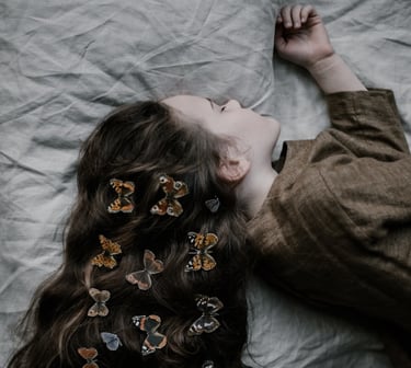 Jeune enfant endormie