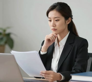 a woman in a pink sweater is looking up