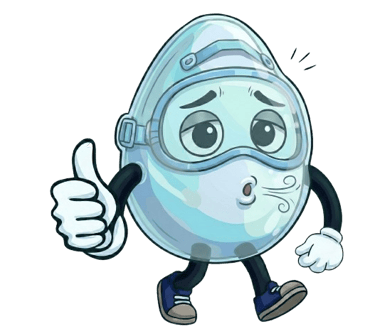 Respirín. La máscara de oxígeno.