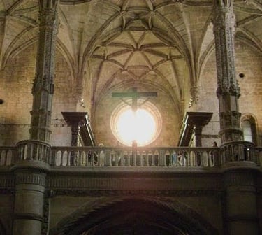 Lisbon - Church of Santa Maria de Belem is still used for worship today