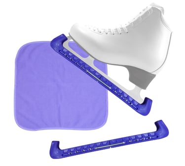 Kiarela Ice skate guards + towel purple