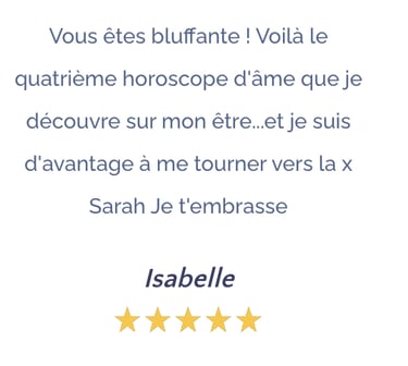témoignage Sarah Divine Horoscope Ame