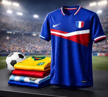Playera sublimada personalizada con temática de fútbol mundial – Promocionales Koma