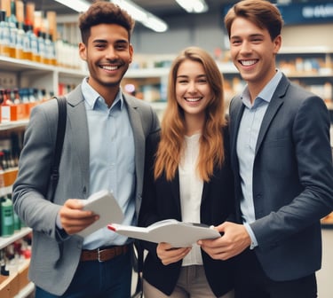 woman smiling wearing denim jacket