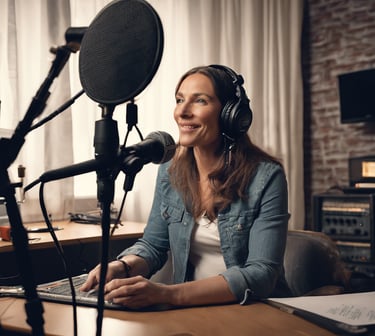 woman in black blazer with brown hair