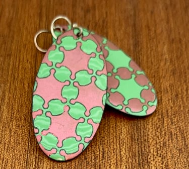 handmade jewelry, vitreous enamel