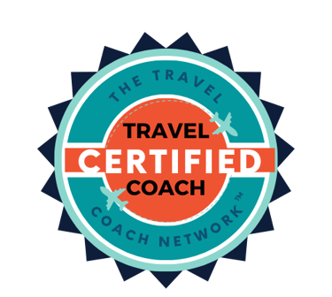 a certified travel coach badge for Brava Braun