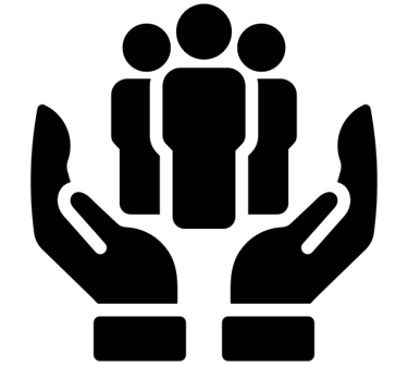 an icon representing human resources