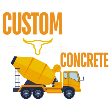 custom concrete logo light