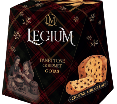 Panettone de gotas de chocolate