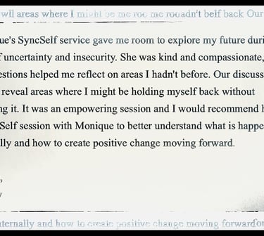 SyncSelf Testimonial