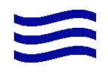 a blue wave of water with a black background
