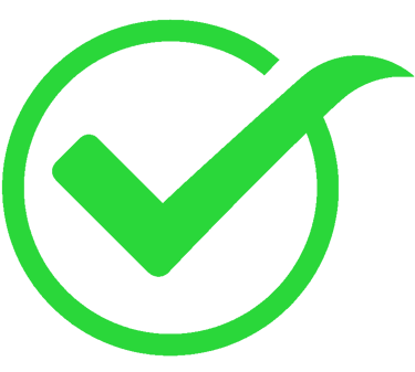 a green tick sign that shows of best quality