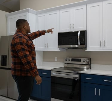 realtor pointing