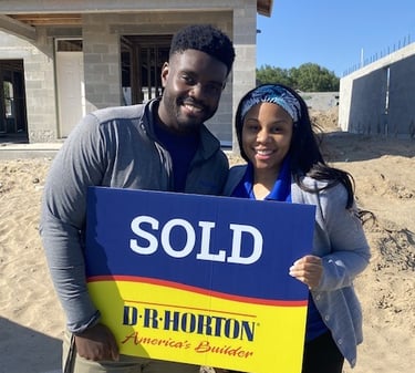 happy couple  home owners