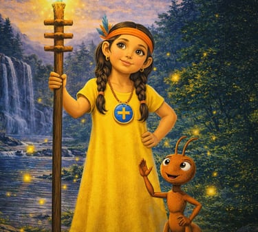 Daisy and Shaman find a magic seeing stick called Samek 𐤎