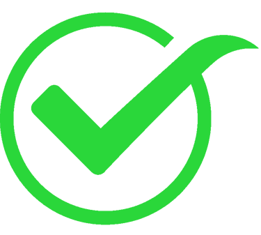 a green tick sign that shows of best quality