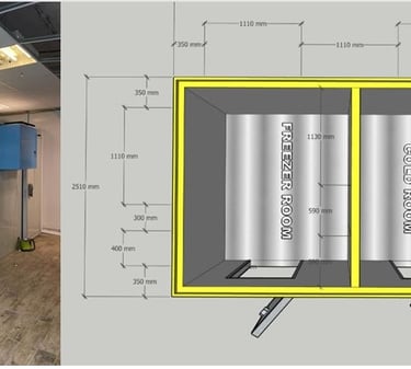 3D Cold Room Drawing