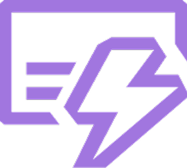 a purple lightning bolt bolter with a lightning bolt