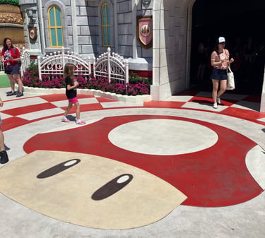 Super Nintendo World - Front Entrance to Peach's Mushroom Castle