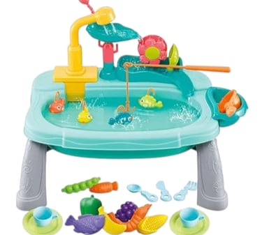 3 in 1 Kitchen Sink Toy with Running Water