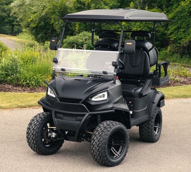 black golf cart to rent